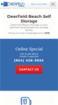 Mobile Screenshot of deerfieldbeachstorage.com
