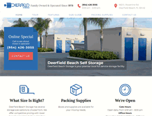 Tablet Screenshot of deerfieldbeachstorage.com
